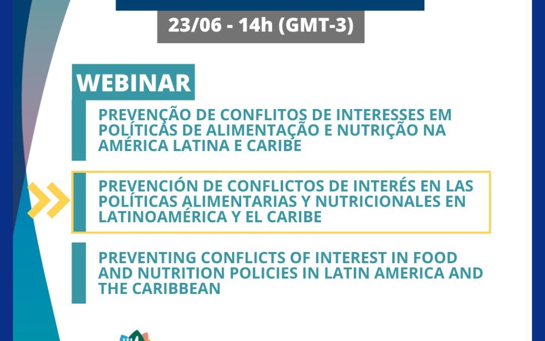 Registro webinar Idec: “Prevención de conflictos de intereses en alimentación y políticas de nutrición”