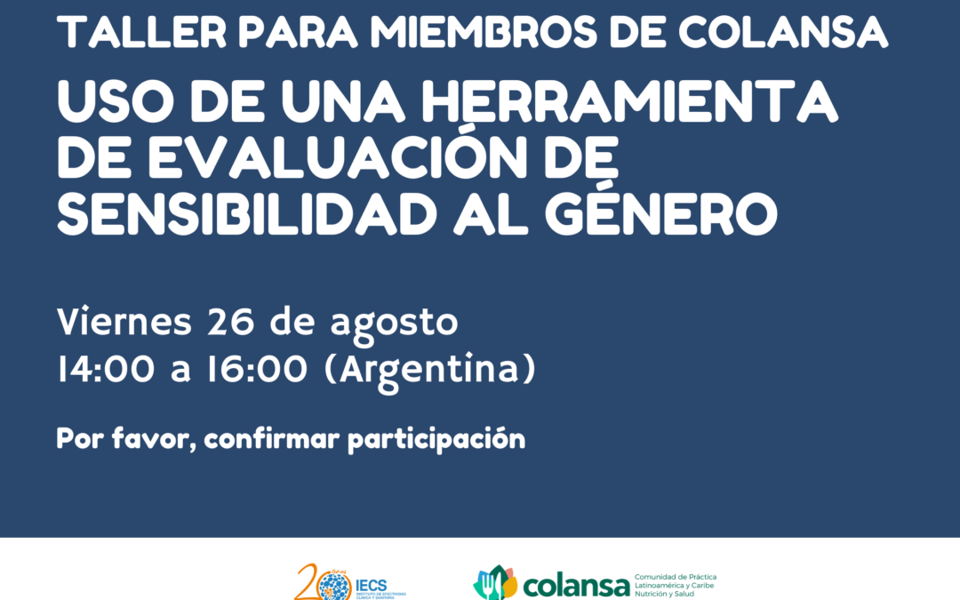 Alejandra Ortega expone en taller de Herramienta de Evaluación de Sensibilidad al Género