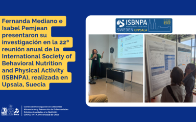 Fernanda Mediano e Isabel Pemjean presentaron su investigación en la 22º reunión anual ISBNPA, realizada en Upsala