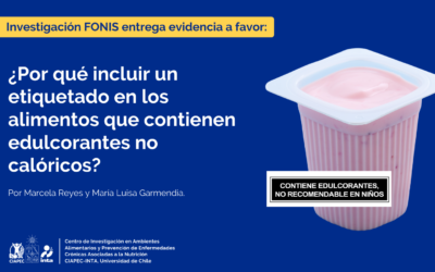 Evidencia de investigación FONIS a favor de incluir un nuevo etiquetado en los alimentos que contienen edulcorantes no calóricos