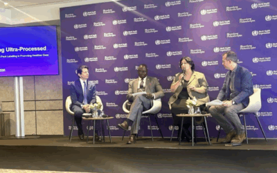 Dra. Camila Corvalán participó en la 78° Asamblea Mundial de la OMS en panel que destacó el rol del etiquetado frontal ante los ultraprocesados