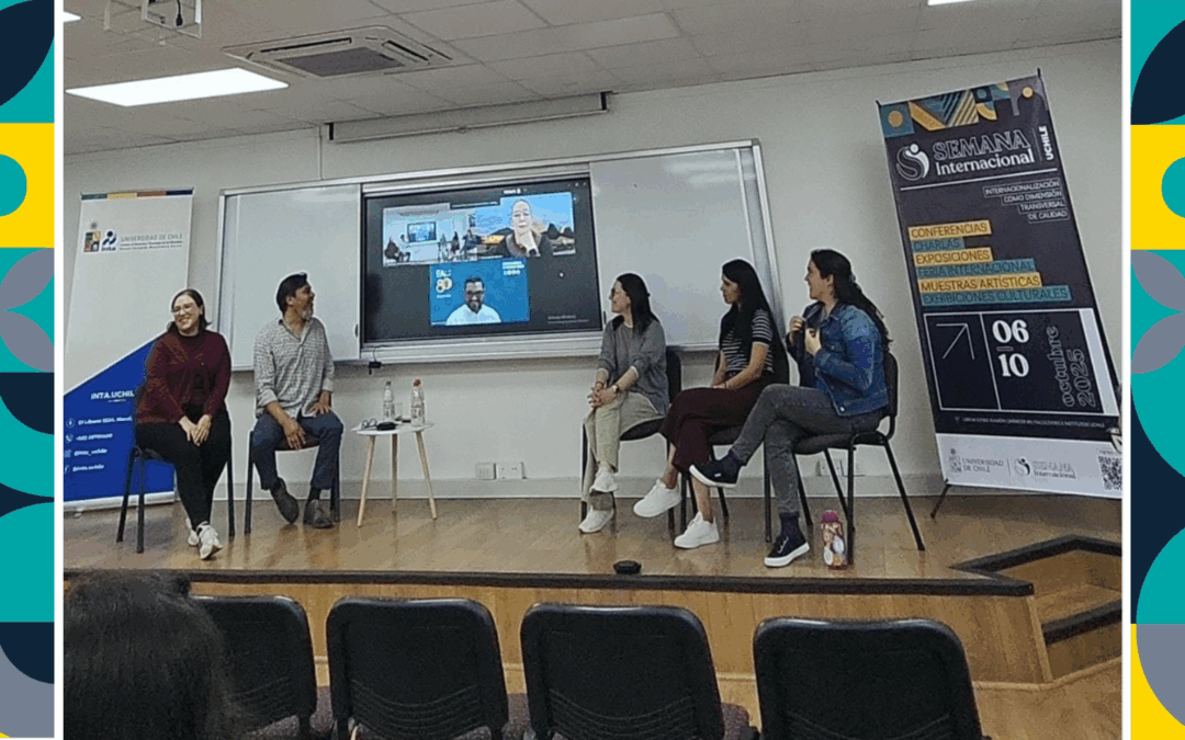 Fernanda Mujica y Natalia Rebolledo participaron en conversatorio sobre internacionalización en el marco de la Semana Internacional U. de Chile